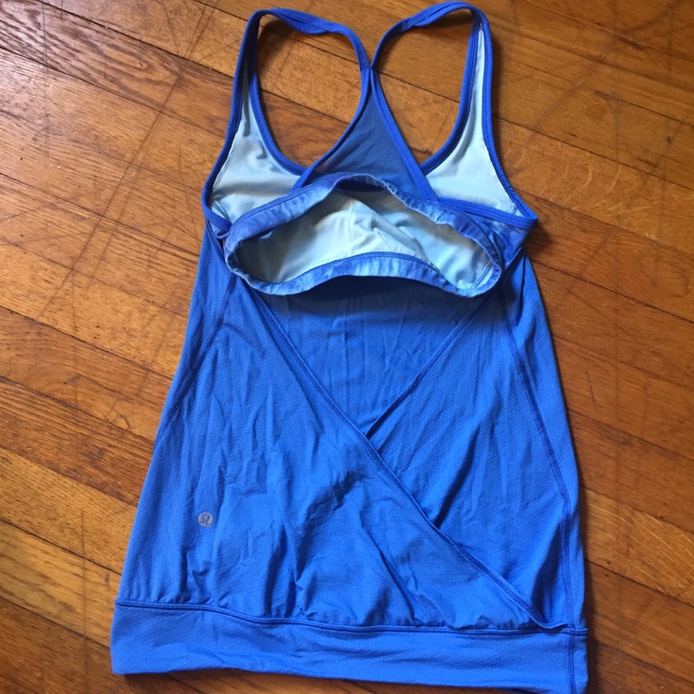 Lululemon open back tank sz 4